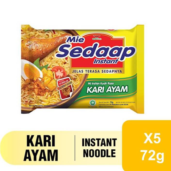 

Ready Stok Mie Sedaap Kari Ayam 72Gr X5
