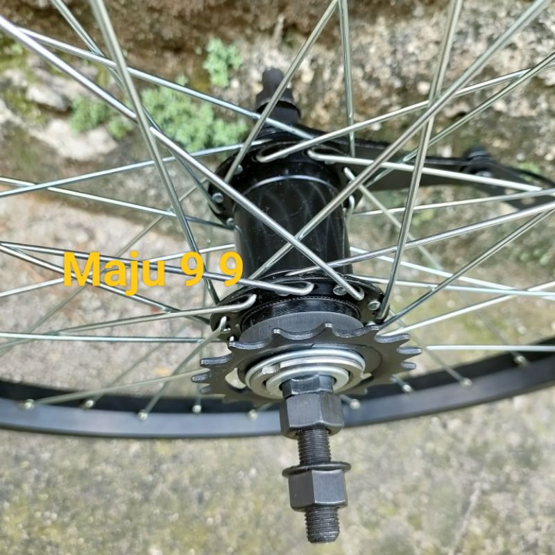 Velg Belakang BMX Wheelset Hub Sepeda BMX 20 inch Rem Torpedo Belakang BMX Alloy