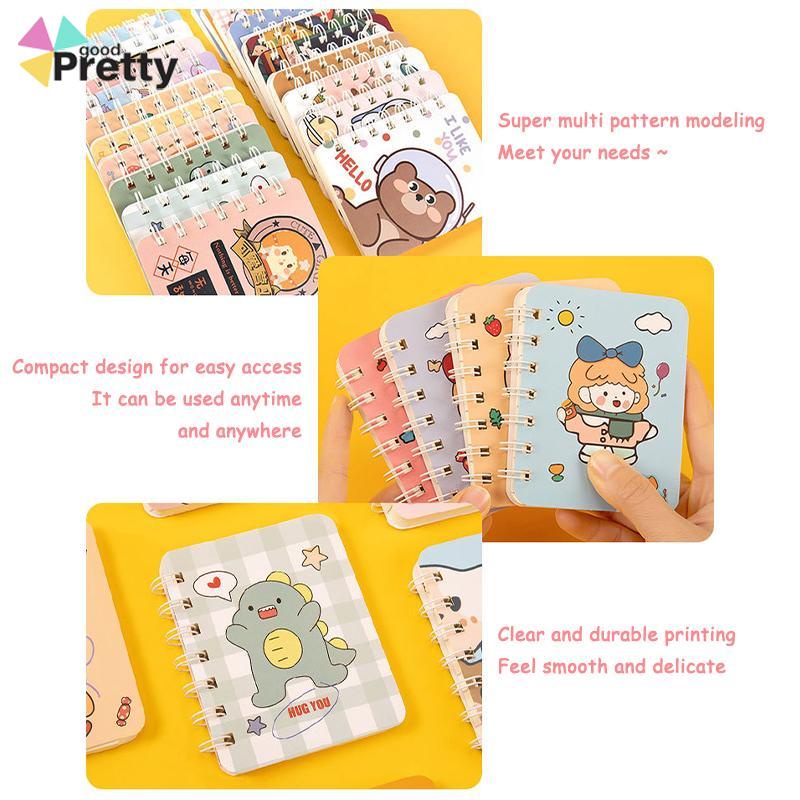 A7 Rollover Coil Buku Mahasiswa Saku Buku Kecil Mini Notebook Diary Portable Office Notepad - PD