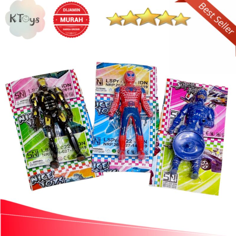 Figure robot superhero avengers murah meriah mainan anak laki keren