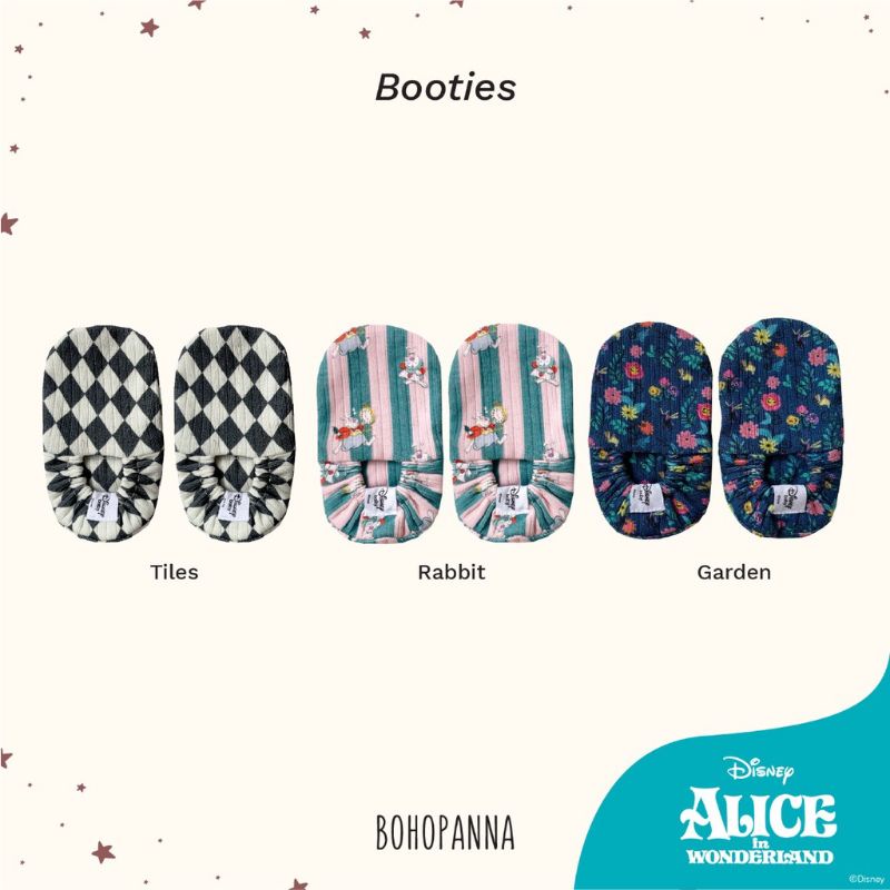 BohoPanna - Baby Booties Polos &amp; Print Boho Baby - alice disney