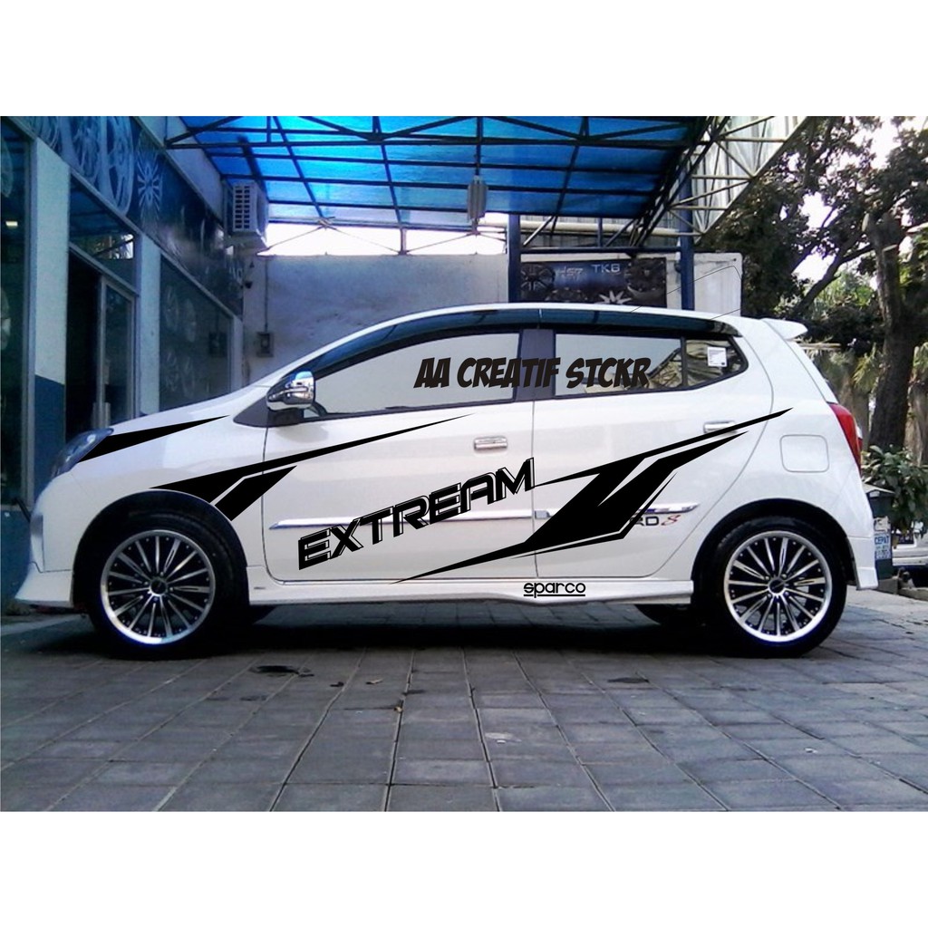 Cutting Sticker Mobil Universal Extream Shopee Indonesia