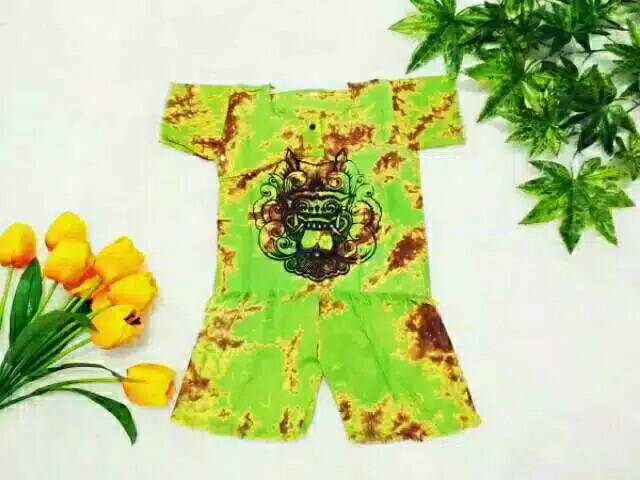 Baju Anak Barong Bali Setelan / Stelan anak S. M. L dan XL