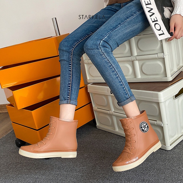 Sepatu Boots Karet Tabung Sedang Dan Pendek Dapur Cuci Mobil Tabung Pendek Wanita Import Premium Bots Premium Quality Fashion Boot Terkini Korean Style Sneakers