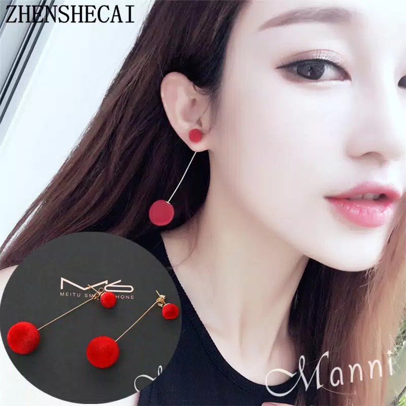 Anting Tusuk Ball Drop Anting Panjang