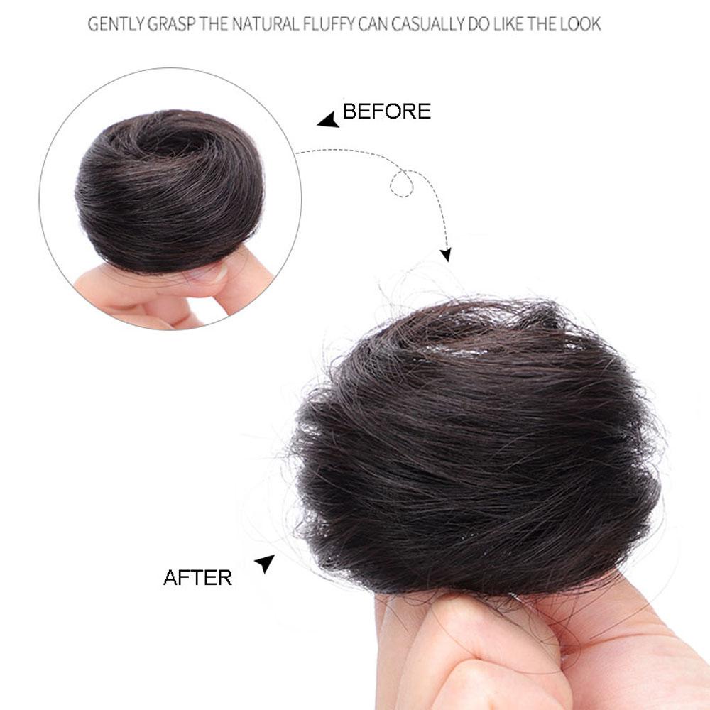 Needway Bola Rambut Wig Mulus Tak Terlihat Dengan Rambut Palsu Rambut Lurus Rambut Asli Berbentuk Bola Sopak