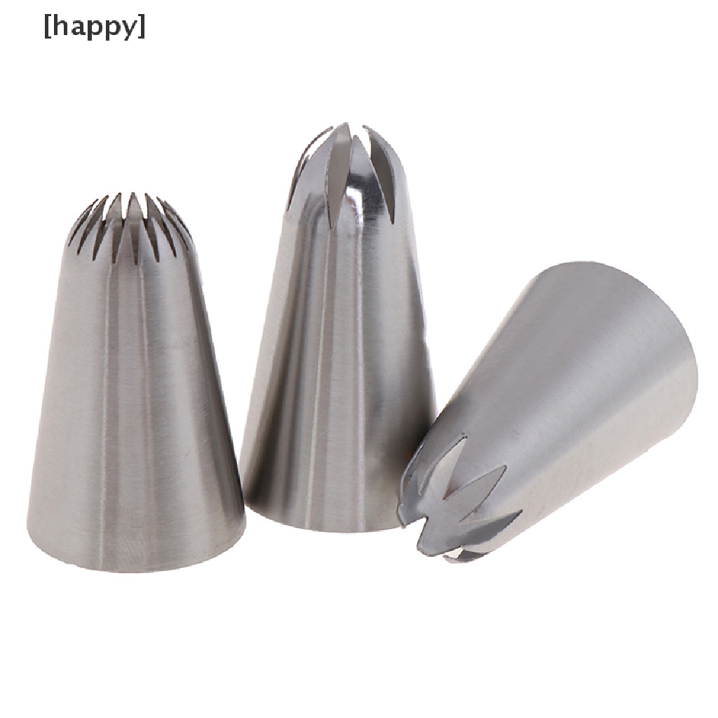 HA 3PCs Cream Cake Icing Piping Cupcake Nozzles Pastry Tips Fondant Cake Decor ID