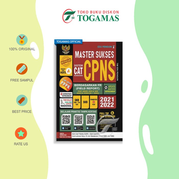 

GRATIS ONGKIR Master Sukses CAT CPNS 2021-2022 KPL329
