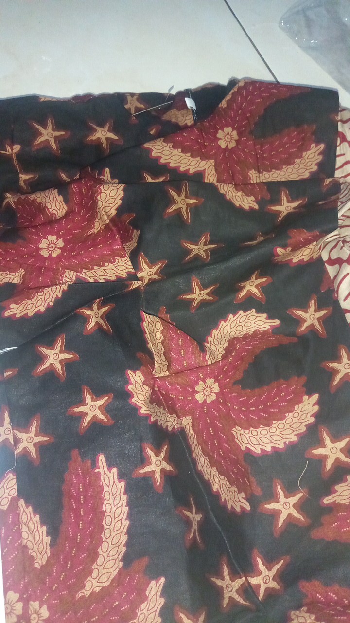 Atasan Batik Wanita  Blouse  Modern Kekinian Size  S-m-l-xl-xxl-3l-4l-5l - Bintang Parang