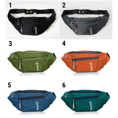 WAIST BAG TORCH / TAS PINGGANG / TAS SELEMPANG PRIA TORCH HAMURA