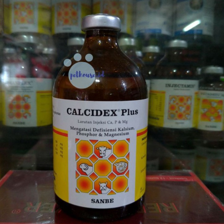 CALCIDEX PLUS 100ml / kalsium magnesium obat lumpuh sapi kambing ternak