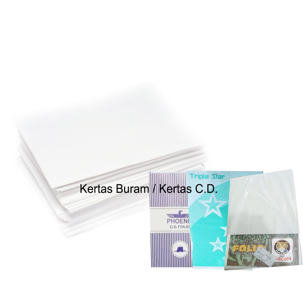 

Kertas folio Buram / Kertas CD Triple star / phoenix / macan