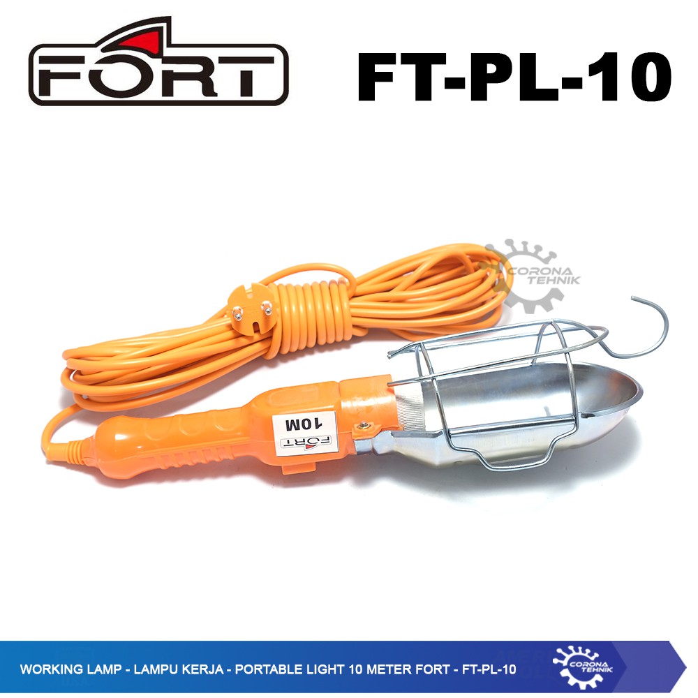 Portable Light 5 Meter Fort - FT-PL-10 - Lampu Kerja - Working Lamp