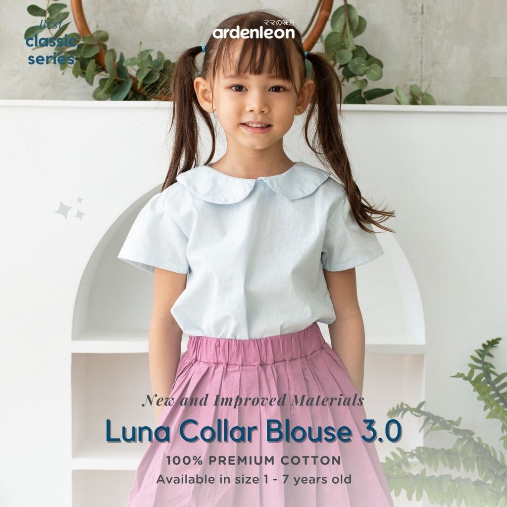 Ardenleon - Luna Collar Blouse / Atasan Anak Perempuan  (4-7 Year)