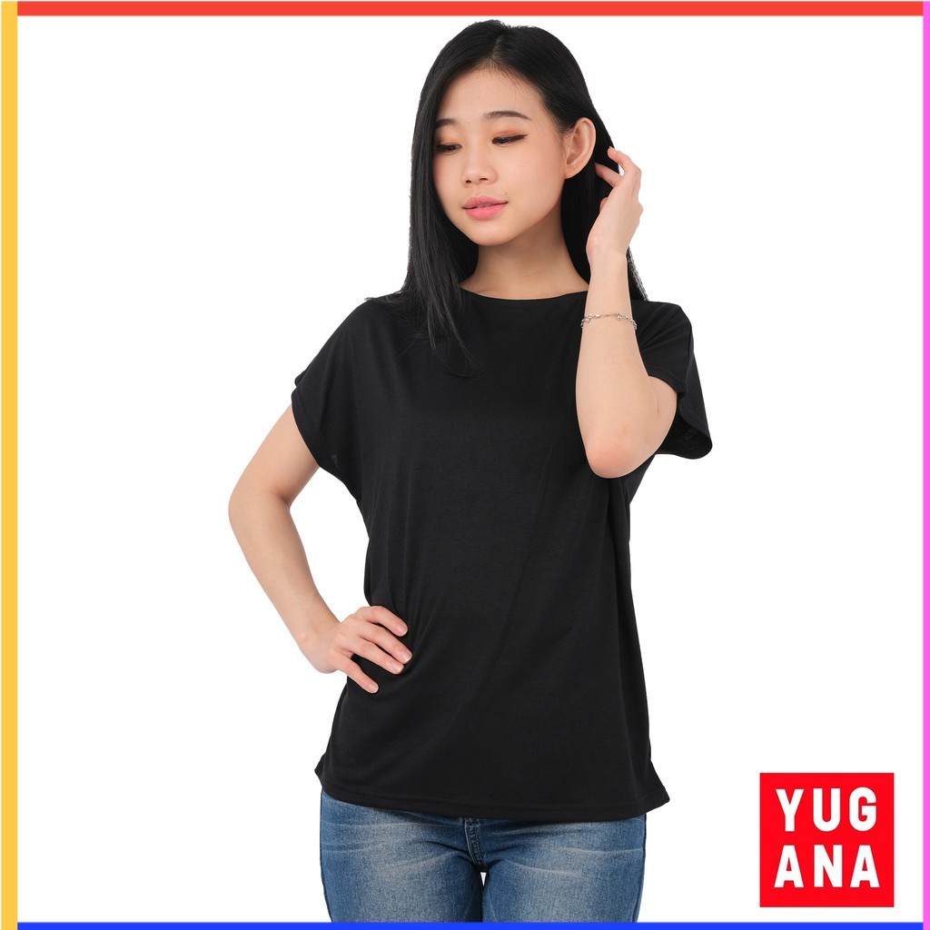 MCL - CATLIN Kaos Oversize Wanita Batwing Lengan Pendek Polos Baju Cewek Terbaru Murah Lengan Panjan