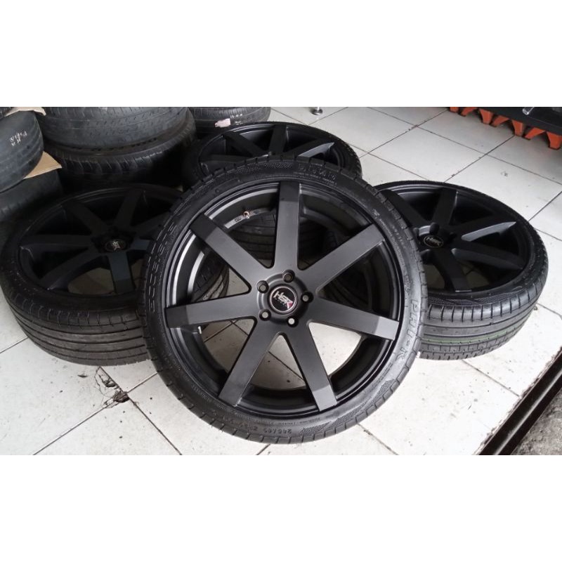 Velg Mobil Second HSR Steve Ring 20x8,5 Pcd Baut 5x114 + Ban PHI 245 40 R20 Buat Alphard Vellfire HR