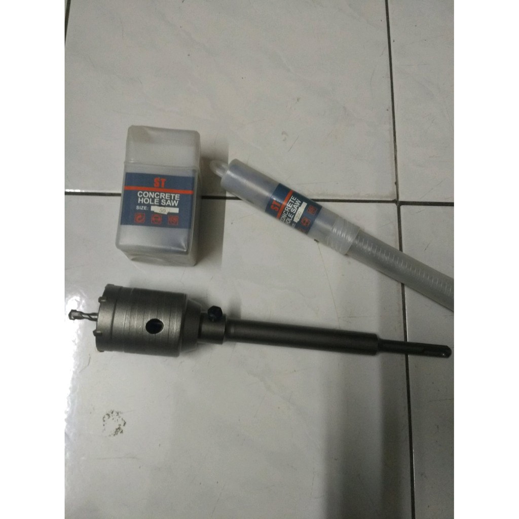Jual Holesaw beton mata bor besar 50mm 1 set Terlaris