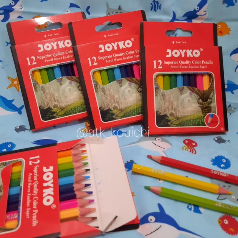 

PENSIL WARNA JOYKO CP-102 12 COLOURS PENDEK | CAT KAYU / KELIR KAYU / COLOR PENCILS 12 W | MEWARNAI MENGGAMBAR MELUKIS BEST SELLER JOYKO MURAH