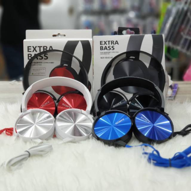 Headset / Headphone Extra Bass MDR With Mic Model Bando