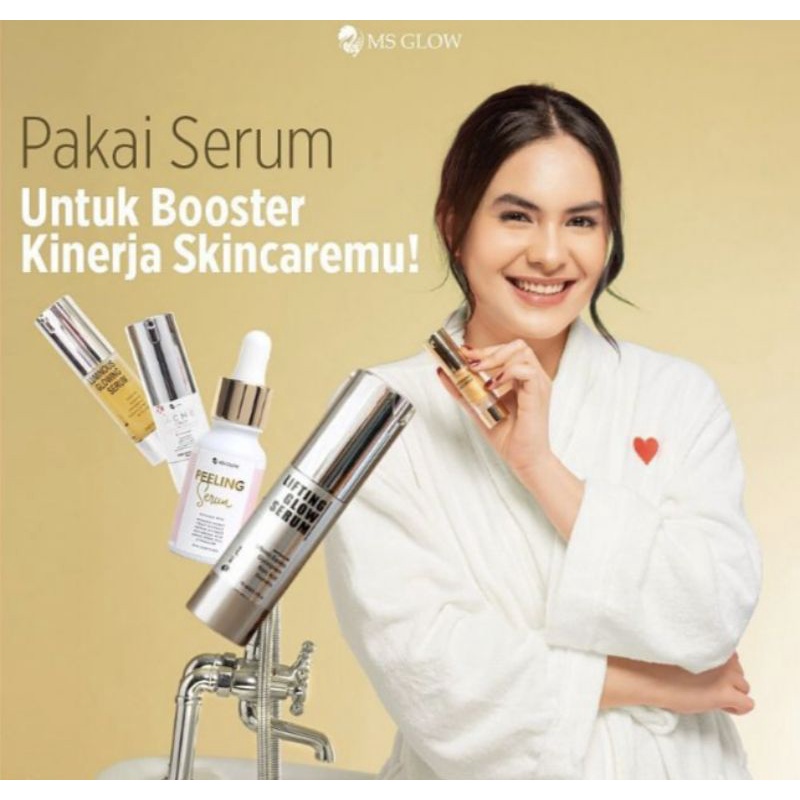 [SIAP KIRIM] MS GLOW SERUM LUMINOUS LIFTING WHITENING GOLD PEELING ACNE SPOT DARK PORE