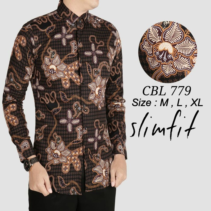 Batik Pria Lengan Panjang Baju Pria Keren Batik Motif Kece