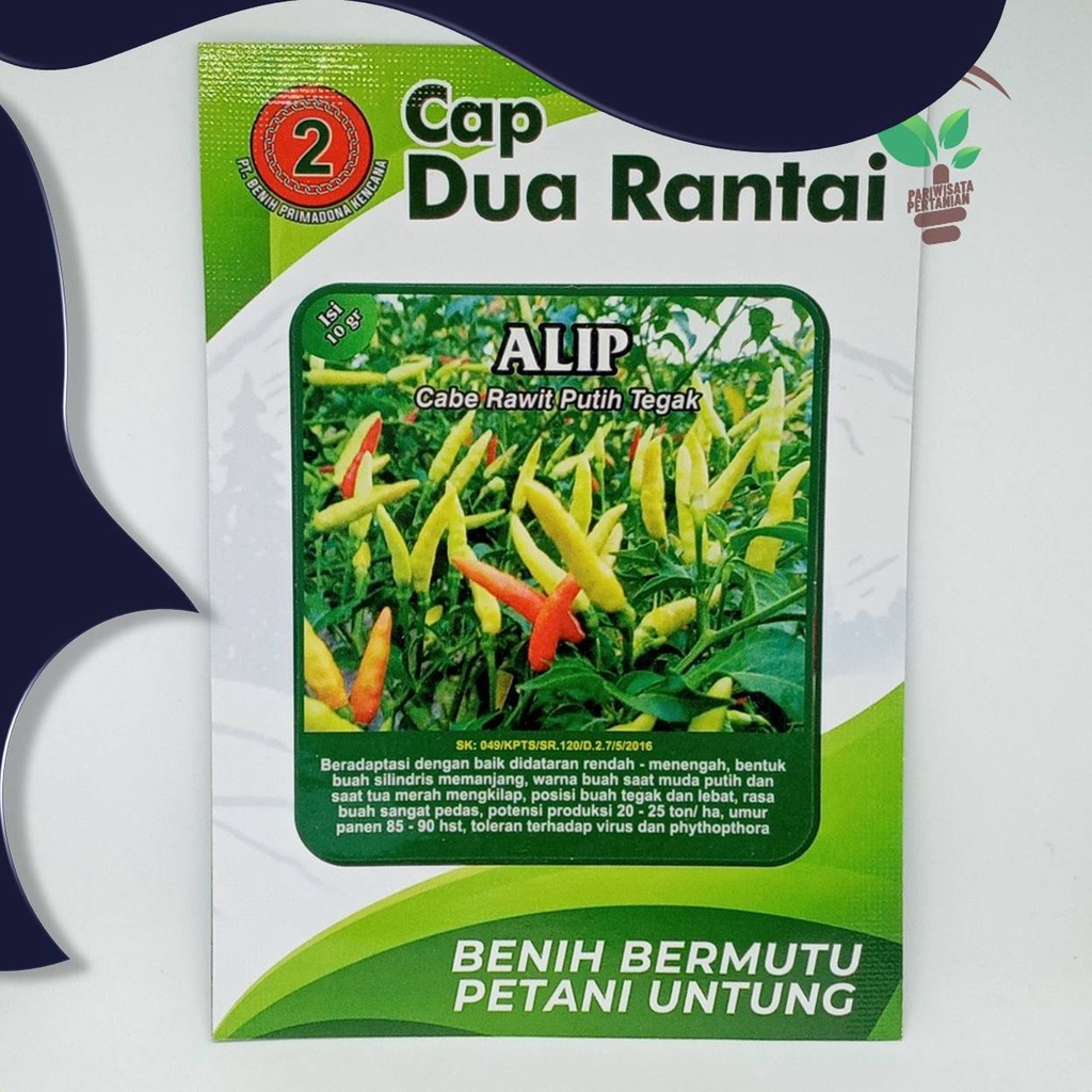 Benih BIBIT Cabai Cabe Rawit ALIP Super Cap DUA RANTAIIsi 10 Gram UNGGUL DAN ADAPTASI TINGGI