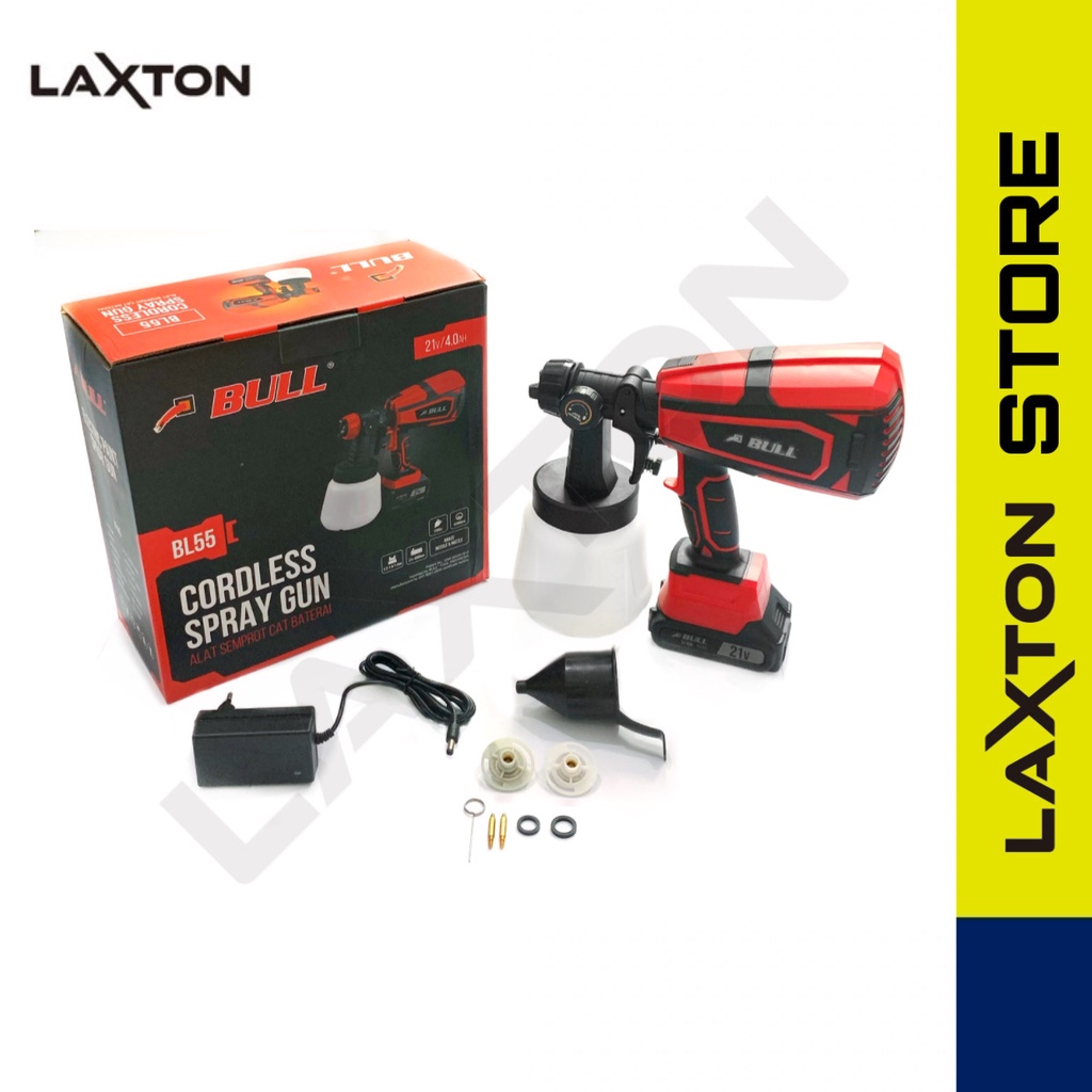 BULL ALAT SEMPROT CAT BATERAI CORDLESS PAINT SPRAY GUN BL55