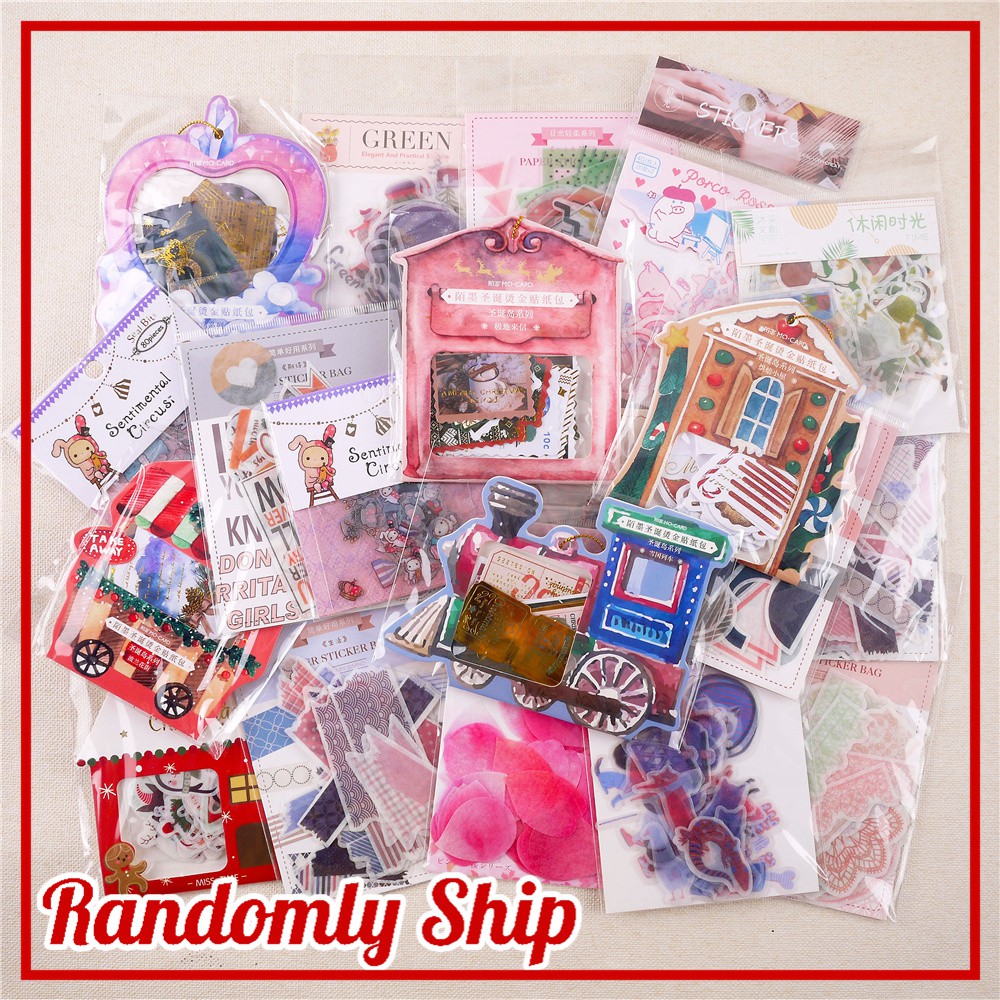 Winzige Random 40 60Pcs Stiker Lucu  untuk  Dekorasi Diary 