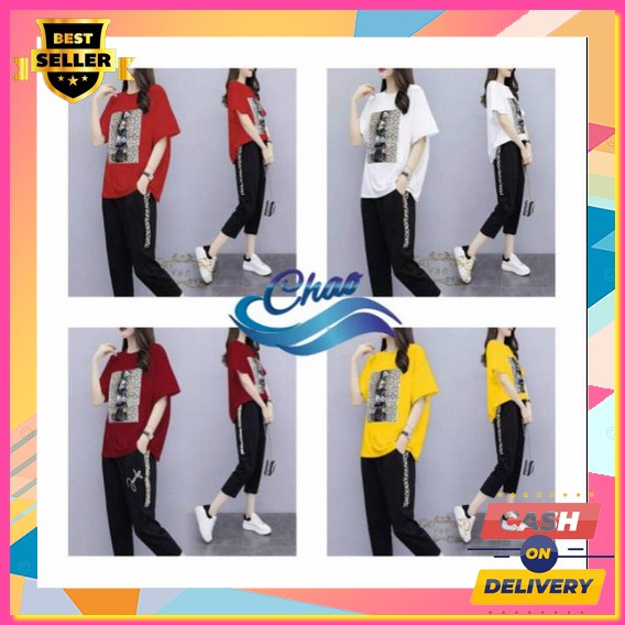 D3682 - One Set Setelan Setcel Import Premium Bangkok Bkk Setelan Fashion Wanita / Kaka / Setelan Sa