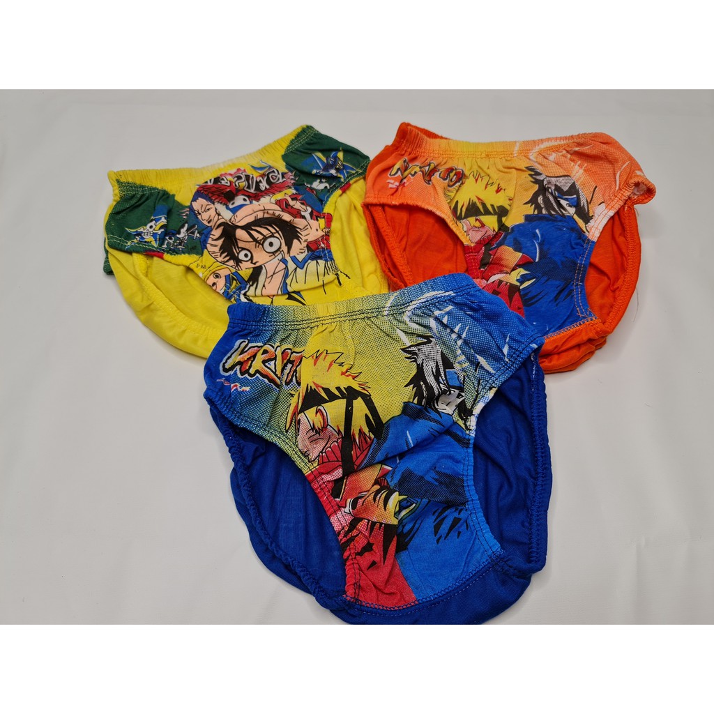 Celana Dalam Anak Laki - laki gambar Naruto One Piece