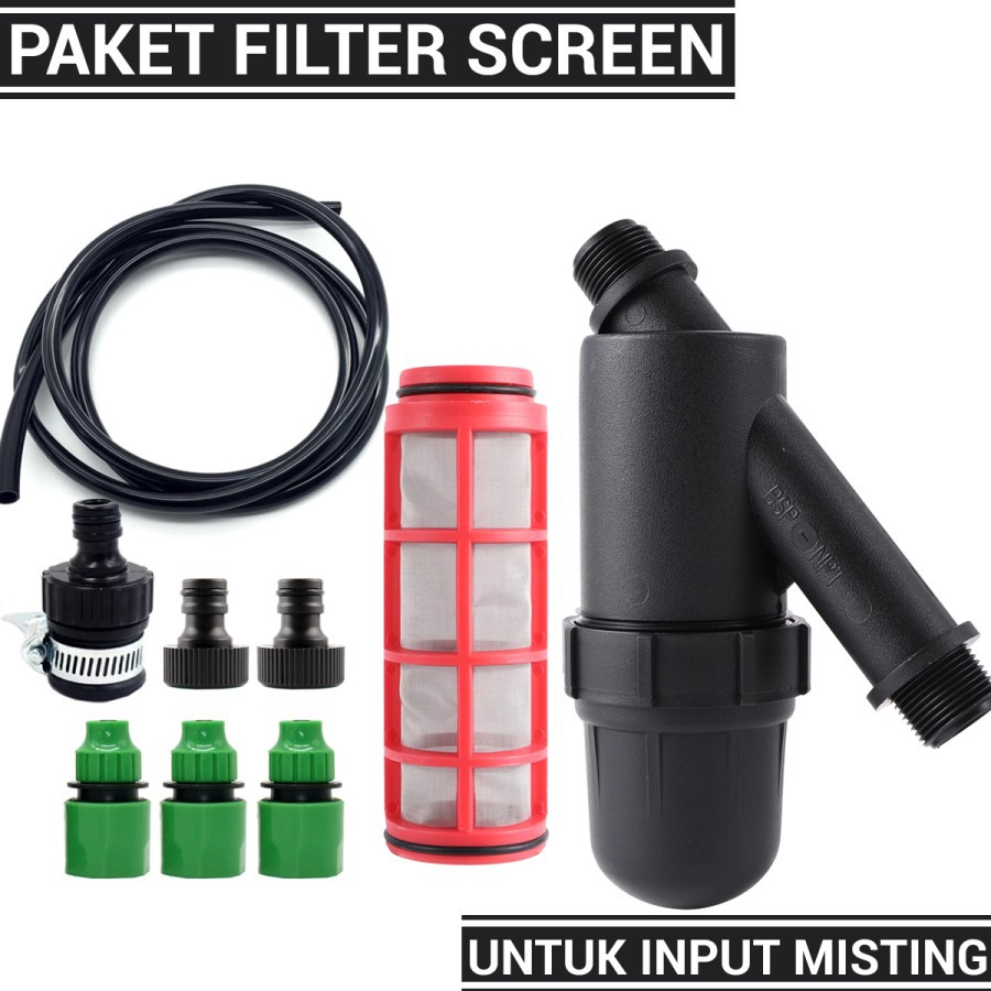 Paket Filter Screen Untuk Input Misting Selang 3 METER