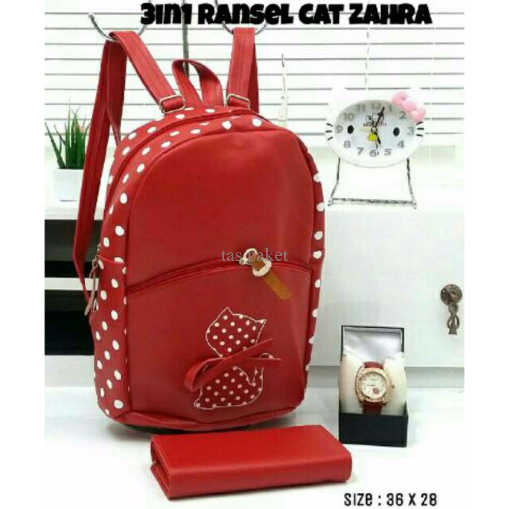 Tas Murah,Tas Wanita,Tas Paket,Tas,Ransel,Tas Lokal,Tas Branded,Merah QK2A