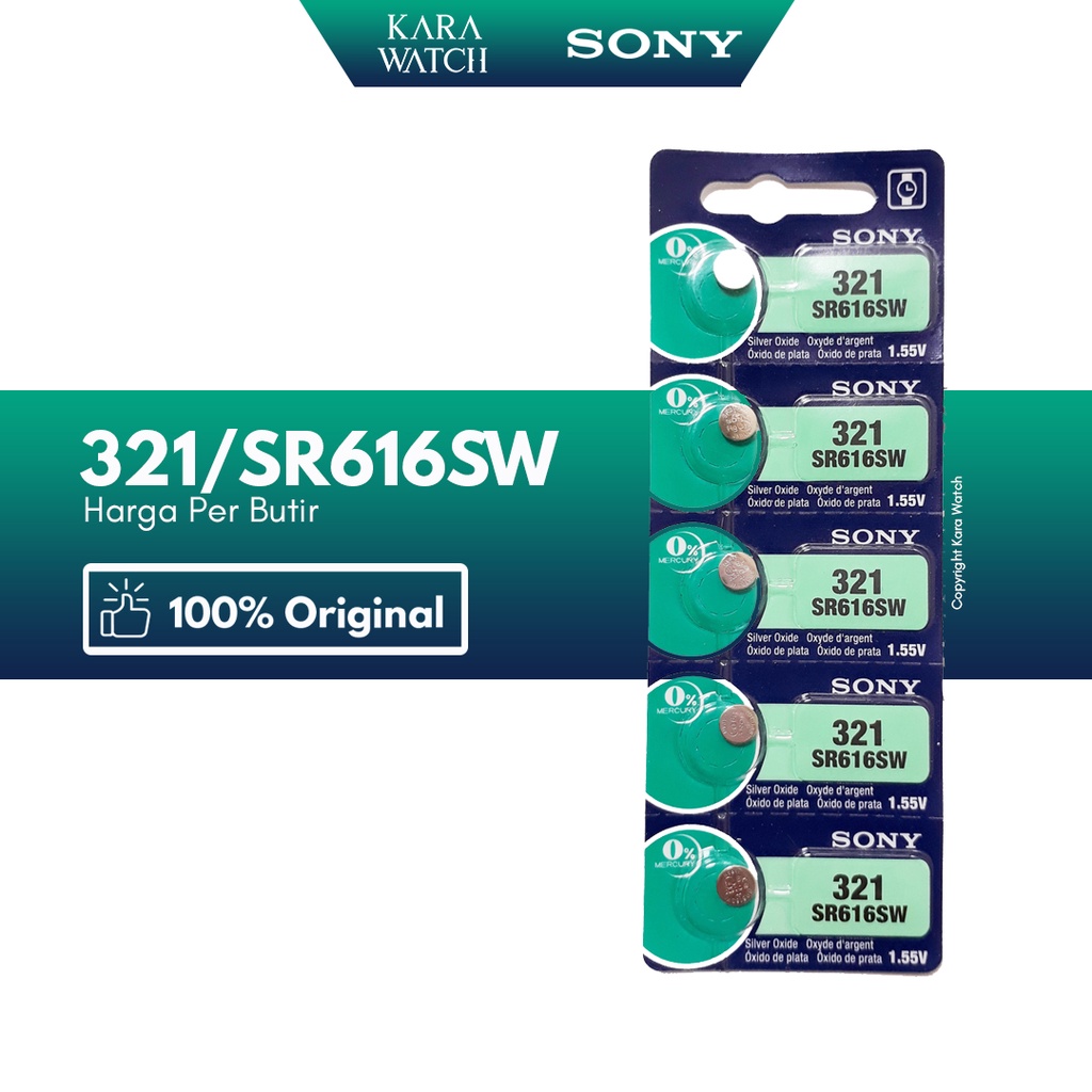 Baterai Jam Tangan Sony 321 SR616SW Original