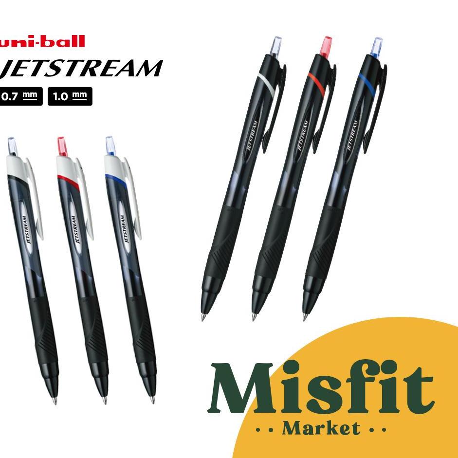 

LANGSUNG ATC.. Uni Ball JETSTREAM Ballpoint Pen 0.7 1.0 mm Uniball Pulpen