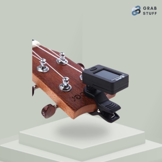 Tuner Gitar Rotatable 360 Degree /  Tuner Gitar Bass Rotatable 360 Degree Murah Keren Sangat Mudah /