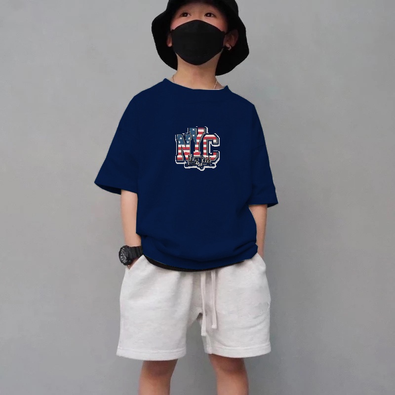 Kaos anak Newyork Kaos anak Unisex usia 1-8 tahun