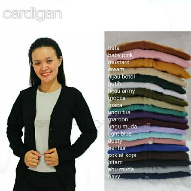  Cardigan  Basic Cardy Rajut  Cardigan  rajut  kardigan 