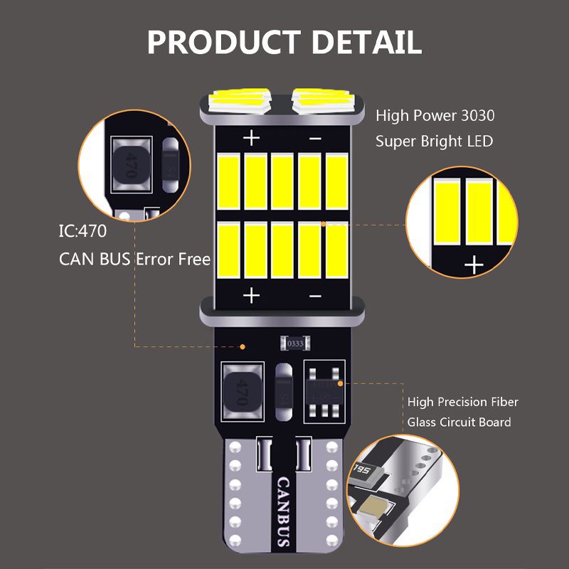 Lampu Led T10 canbus 26smd free error sein senja mobil