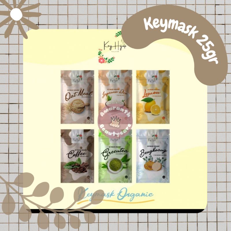 [READY STOK] | Keymask Organik 25gr | by Keyhijup | Masker Organik