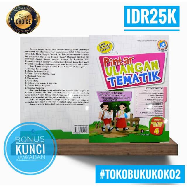 BUKU SOAL PINTAR ULANGAN TEMATIK KELAS 4 SD/MI