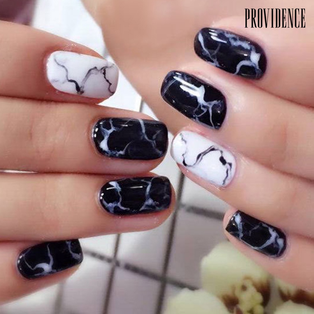 14pcs / Lembar Stiker Kuku 3d Full Cover Tahan Air Untuk Dekorasi Manicure