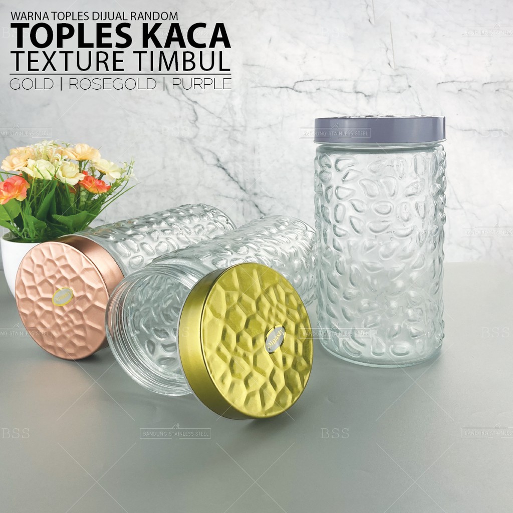 Toples Keler Kaca Texture Timbul Cemilan Kue Kering Lebaran Lucu Menarik Warna Random