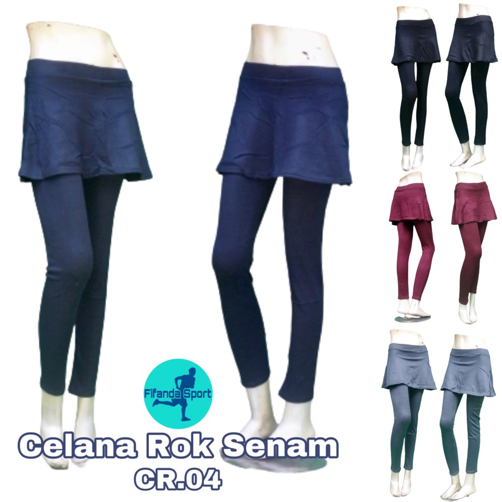 Celana Senam Wanita Import Model Celana Senam Rok Zumba Panjang Bahan Spandex Allsize