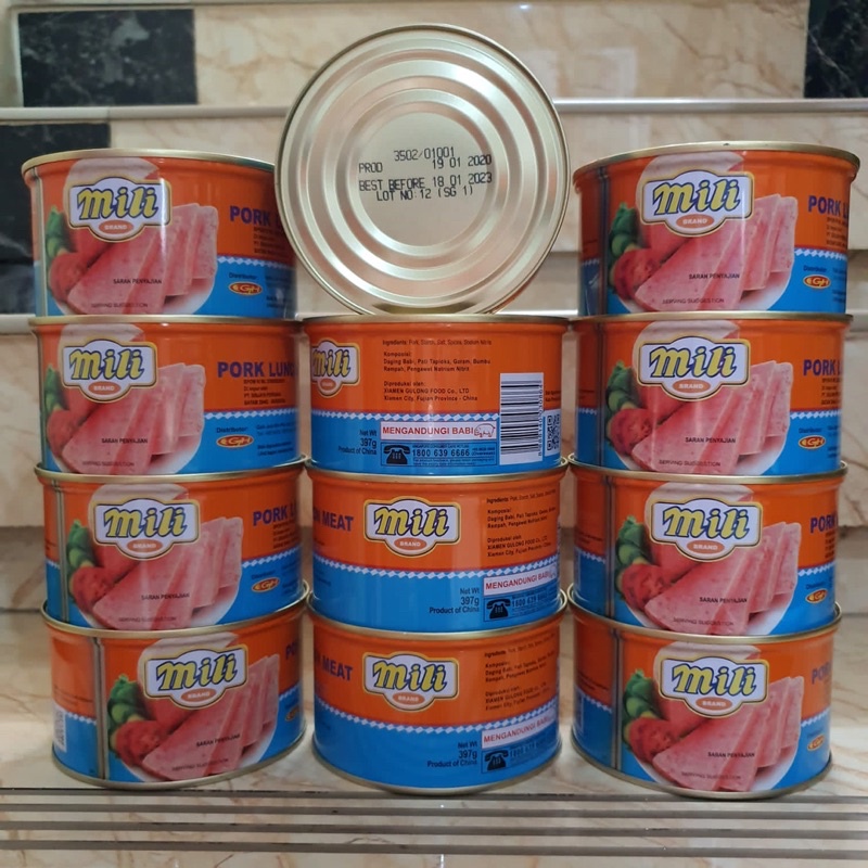 

MILI PORK LUNCHEON MEAT CANNED MEAT 397gram