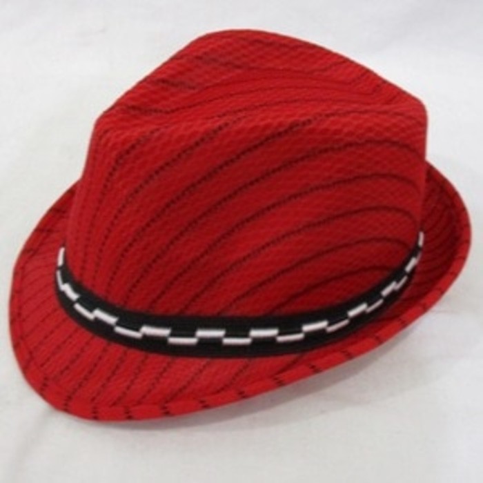 Topi Fedora Panama Garis/Topi Floppy Pantai Hat Anak/Topi Summer***TOP