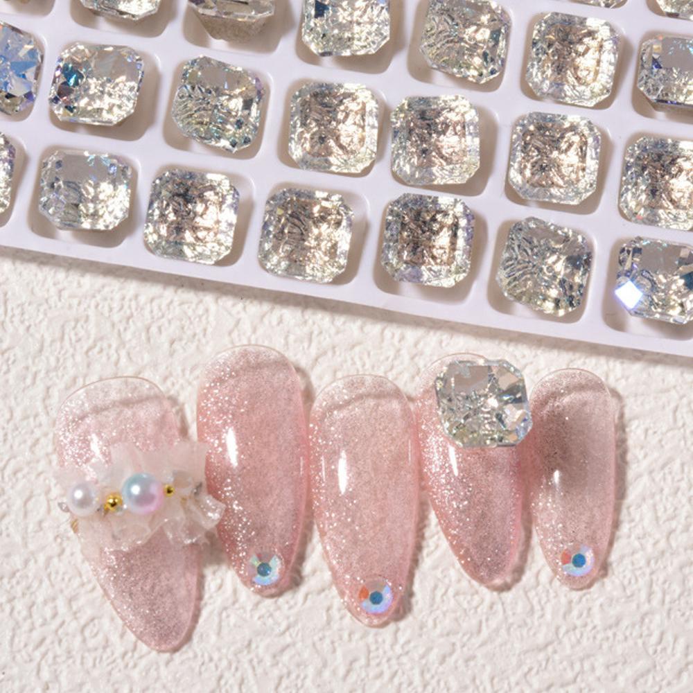 Mxbeauty 10 Pcs Ornamen Berlian Imitasi Kristal 3D Untuk Dekorasi Nail Art