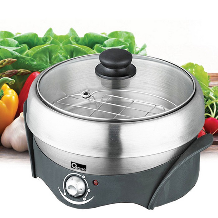 Oxone OX-611 Electric Shabu-Shabu 3In1 Cooker - Hitam