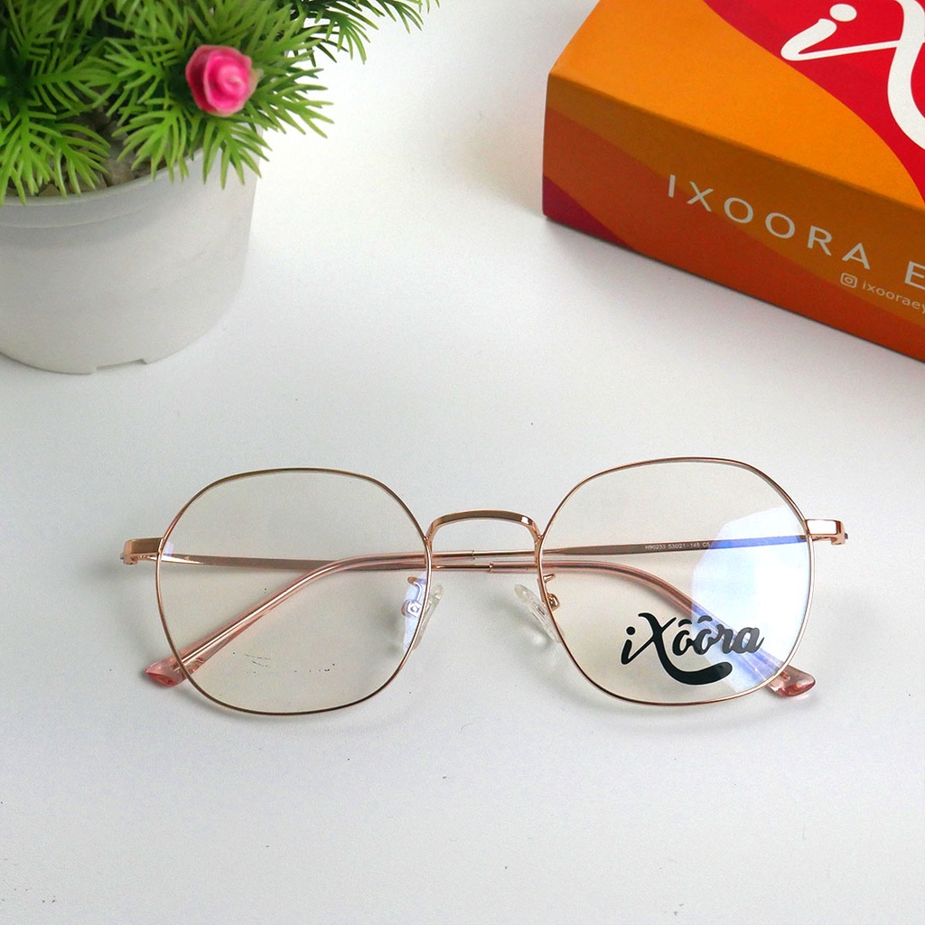 [Best Seller Paket Photocromic] Kacamata Ixoora Gwen