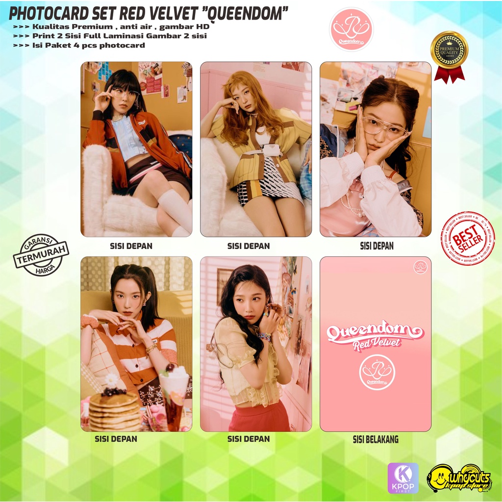 PHOTOCARD SET KPOP PREMIUM RED VELVET QUEENDOM