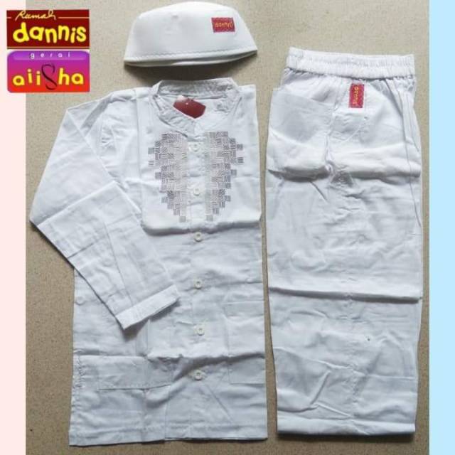 Stelan koko anak laki-laki ihrom/putih by dannis -- TAPL0906 IHPM